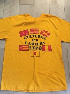Hanes Bright Yellow Heavyweight Crew Neck Tee